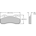 Brake Pads Wilwood 150-Q-10120K BP-Q Compound Street Performance / Racing Pads .755-2