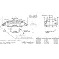 Wilwood 120-13383 Billet Narrow Superlite Lug Mount Caliper Left 6 Pistons Black-2