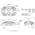 Wilwood 120-16461 XRZ4R Radial Mount Caliper Left 4 Pistons-2