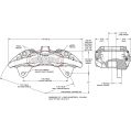 Wilwood 120-16829 AeroDM Lug Mount Caliper Right 6 Pistons Red-2