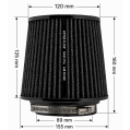 FMIC.Pro cone air filter length 125mm diameter 100mm-6