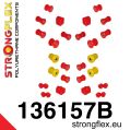 136157B: Zestaw poliuretanowy zawieszenia przedniego i tylnego Opel Ascona B-1