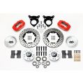 Wilwood 140-11018 Forged Dynalite Pro Series Front Brake Kit Drilled Red 11.00 for Ford Mustang 1984-1993-2