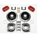 Wilwood 140-11403 Forged Dynapro Low-Profile Rear Parking Brake Kit Drilled and Slotted Rotors Red-2