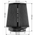 FMIC.Pro cone air filter length 200mm diameter 100mm-7