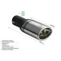 Universal Exhaust Tail Pipe Muffler Tip oval 95×65mm lenght 80mm mounting diameter 55mm-2