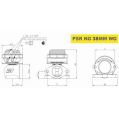 Pulsar PSR New Generation Wastegate 38mm 2-Bolt External Wastegate Black-4