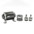 DeatschWerks In-Line Fuel Filter Kit 3/8IN 100 Micron 70mm-1