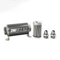DeatschWerks In-Line Fuel Filter Kit -8AN 10 Micron 110mm-1