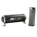DeatschWerks In-Line Fuel Filter Kit -10AN Female 10 Micron 160mm-1
