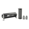 DeatschWerks In-Line Fuel Filter Kit -10AN 40 Micron 160mm-1