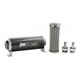 DeatschWerks In-Line Fuel Filter Kit 3/8IN 100 Micron 160mm-1