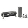 DeatschWerks In-Line Fuel Filter Kit -8AN 100 Micron 160mm-1