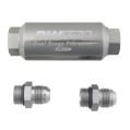 DeatschWerks Compact In-Line Fuel Filter Kit -8AN 10 Micron 70mm-1
