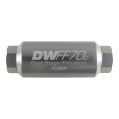 DeatschWerks Compact In-Line Fuel Filter Kit -10AN Female 10 Micron 70mm-1