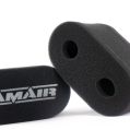 2x Twin Inlet Motorcycle Carb Sock Air Filter Ramair MS-017-5