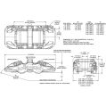 Wilwood 120-13294 Aero6 Radial Mount Caliper Left 6 Pistons Red-2