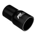 Silicone straight reducer 19/25mm Black-2