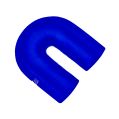 Silicone elbow 180' 45mm Blue-3