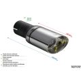 Universal Exhaust Tail Pipe Muffler Tip oval 95×65mm lenght 120mm mounting diameter 50mm-2