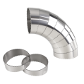 Stainless steel pie cut elbow 11,25' 54mm-2