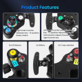 Leather Steering Wheel Carbon Hub SIMSONN Simulator Simracing-3