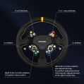 Leather Steering Wheel Carbon Hub SIMSONN Simulator Simracing-2
