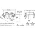 Wilwood 120-14876 D154-R Universal Floating Mount Caliper 1 Piston-2