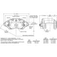 Wilwood 120-10936 D52 Universal Floating Mount Caliper 2 Pistons Black-2