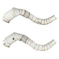Downpipe FMC.Pro for BMW F15 F16 X5 50ix X6 50ix 4.0 4.4L N63B 2015- + catalyst + inconel heat shield-2
