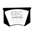 DP4100R Brake Pads YELLOWSTUFF EBC Brakes for AC Ace Aceca Cobra Greyhound Aston Martin PEERLESS Peerless Triumph TR3 TR3A TR4 Italia WARWICK GT DE TOMASO Mangusta AC Cobra DB MK3-2