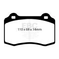 DP51140NDX Brake Pads BLUESTUFF NDX EBC Brakes for Alfa Romeo 147 156 GTV Spider BUGATTI EB110 Chrysler USA Viper Citroen DS3 Dodge USA Viper DS DS3 Fiat Coupe Ford Focus Mk1 KTM Lancia Lotus Esprit MG XPOWER SV Peugeot 208 Mk1 QVALE Mangusta Aston Martin-2