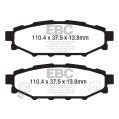 DP1584 Brake Pads ULTIMAX2 EBC Brakes for Subaru BRZ Forester Impreza Legacy BL5 Legacy BP5 Legacy Legacy BPD Legacy BLD Legacy BRD Outback XV Toyota GT86 Impreza R-2