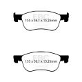 DP82353RP1 Racing Brake Pads RP-1 Racing EBC Brakes for Ford Fiesta Mk8 ST Fiesta Mk8-6