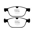 DPX2018 Brake Pads ULTIMAX2 EBC Brakes for Volvo XC60 XC60 T5 XC60 T6 XC60 D3 XC60 D4 XC90 1st Gen XC60 D5-2