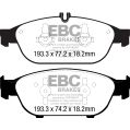 DP42169R Brake Pads YELLOWSTUFF EBC Brakes for Mercedes-Benz Mercedes-Benz E550 Coupe W212 EClass W212 E500 EClass Cabriolet A207 E500 EClass Coupe C207 E500 EClass Estate S212 E500-2