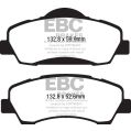 DP42177R Brake Pads YELLOWSTUFF EBC Brakes for Peugeot 308 SW Mk2 308-2