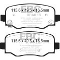 DPX2237 Brake Pads ULTIMAX2 EBC Brakes for Fiat 500X Jeep Compass MP Renegade Alfa Romeo Tonale Compass MP 4xe Renegade 4xe-2