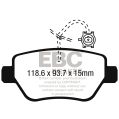 DP42258R Brake Pads YELLOWSTUFF EBC Brakes for MASERATI Ghibli M157 Quattroporte M156 MASERATI Ghibli Quattroporte-2