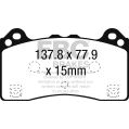 DP82274RPX Racing Brake Pads RP-X Racing EBC Brakes for Ford Focus RS Mk3-3