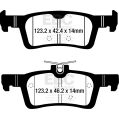 DP42319R Brake Pads YELLOWSTUFF EBC Brakes for Ford Fiesta Mk8 Fiesta Active Fiesta Mk8 ST-2