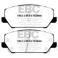 DP42343R Brake Pads YELLOWSTUFF EBC Brakes for Hyundai Hyundai Hyundai Portugal Kauai N Kona N i30 N PD Elantra N Kona N Veloster N-2