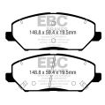 DP42362R Brake Pads YELLOWSTUFF EBC Brakes for Hyundai KIA Ceed CD ProCeed CD XCeed i30 PD-2