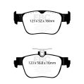 DPX2442 Brake Pads ULTIMAX2 EBC Brakes for Citroen C4 3rd Generation DS DS3 Crossback Opel Corsa F Peugeot 2008 SUV Mk2 208 Mk2 VAUXHALL Corsa F-5
