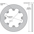 Wilwood 160-1601 Drilled Steel Rotor 11.44-2