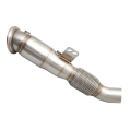 Downpipe with High-Flow Catalytic Converter 200CPSI for Toyota Supra 2019- MK5 A90 J29 stainless steel-2