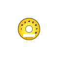 Ecumaster Rotary Switch 8pos Gauge Faces Yellow Y01-2