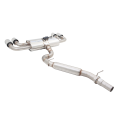 Exhaust system XForce with Varex muffler for Audi S3 2013-2020 8V HATCH stainless steel-2