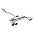 Exhaust system XForce with Varex muffler for BMW M2 2015-2021 F87 stainless steel-1