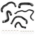 Silicone Radiator Coolant Hose Kit FMIC.EU for BMW 85-87 320i 323i 325i M20B20 M20B23 M20B25 - Black-1